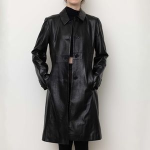 Via Spiga leather trench coat